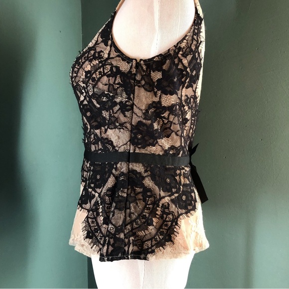 Loft Cinched waist lace top with a bow - Picture 4 of 6